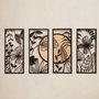 Wallity Ginkgo Wood - APT601MS Negro y beige